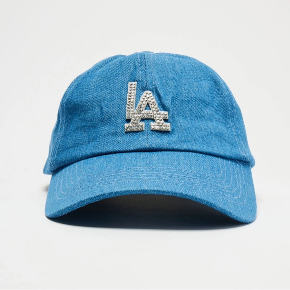 LA rhinestone baseball hat